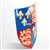 Fleurs De Lis Henry Coat of Arms of England 18G Steel Medieval Heater Shield
