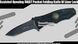Spring Assisted Opening Knife SWAT Pocket Tactical Folder