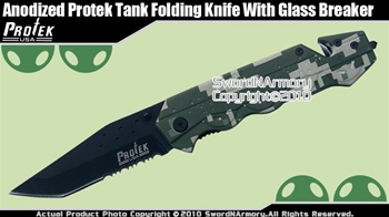 Camouflage Protek Tank Spring Assist Knife Pocket Folder