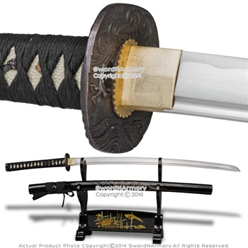 Musha Brand Handmade1045 Steel Katana Sword Sharp Edge w/ Dragon Engraved Scab