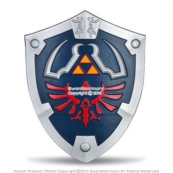 Blue Legend of Zelda Foam Hylian Shield w/ Strap LARP Anime Cosplay Triforce