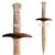 18.25" Fantasy Wooden Medieval Dagger Short Sword Cosplay Costume