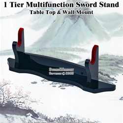 1 Tier Multifunction Sword Stand Table Top & Wall Mount