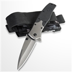 Spring Assisted Open Tactical Knife Pocket Folder G10 Handle w/ Biohazard Symbol