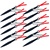 12 Pcs Black Throwing Knife Set Throwers  w/ Nylon Case