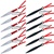 12 Pcs Black & Silver Throwing Knife Set Throwers w/ Carrying Case