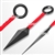 8" Set of 2 Stainless Steel Anime Ninja Throwing Knife Dagger with Sheath