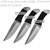 3 Pcs 6.25" Steel Throwing Knives Set With Pouch