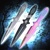 9" 3 Pcs Set Assorted Colors Throwing Knives Black Widow Throwers  w/ Sheath