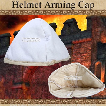 Cloth Medieval Helmet Arming Cap Padded under Helm SCA LARP
