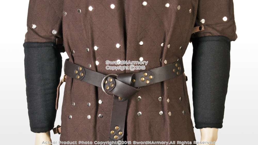 Black Cotton Arm Protector Padded Bracers Medieval Renaissance Costume ...