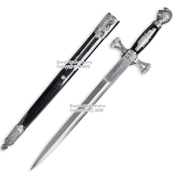 21.5 Masonic Ceremonial Dagger Mason Knights of Templar St. John Short Sword