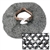 Medieval Chainmail Aventail w/ Leather Collar Round Ring Round Riveted 18G Steel