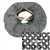 Functional Medieval Aventail Chainmail Neck Protector Flat Ring Wedge Riveted M