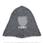 Medieval Chainmail Hood Coif Butted Mild Steel for LARP Renaissance Reenactment