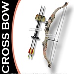 Taiwan Made 20 LBS Camo Youth Compound Bow 23-28" Draw Right Handed w/ 2 Arrows