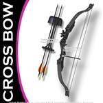 Taiwan Made 20 LBS Black Youth Compound Bow 23-28" Draw Right Handed w/ 2 Arrows