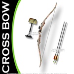 Taiwan Made 20 LBS Youth Camo Recurve Bow 24" Draw Length w/ 2 Arrows & Quiver
