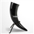 Handmade Medieval Eagle Engraved Cow Horn w/Iron Display Rack