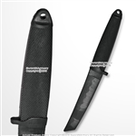 12" Black Polypropylene Combat Training Fixed Blade Dagger Sparring Knife