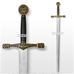 44" Foam Excalibur  Knights Crusader Long Sword LARP Renaissance Costume