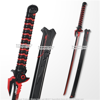 Overwatch Genji Evil Ghost Sword with Scab OW Oni Skin Sword Foam Anime Cosplay