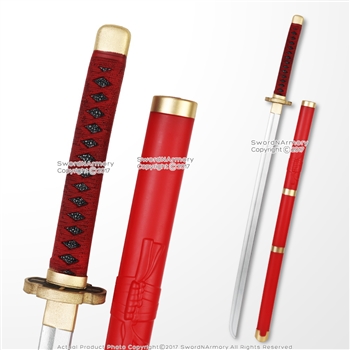 Red Roronoa Zoro Collectible Foam Sword Anime Video Game Weapon Reenactment LARP