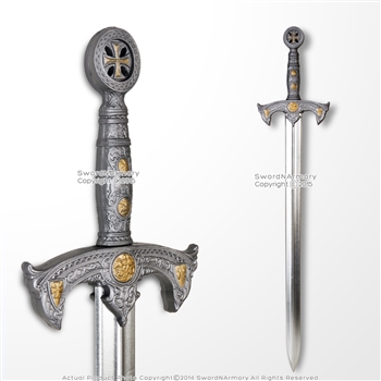42" Medieval Knights High Density Foam Crusader Sword LARP Renaissance Cosplay