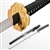SparkFoam Fantasy Anime Samurai Katana Foam Toy Sword with Scabbard LARP BRN