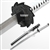 SparkFoam Fantasy Anime Samurai Katana Foam Toy Sword with Scabbard LARP White