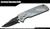 Grey Fully Automatic Folding Pocket Knife Textured Switch Blade