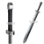 41" Fantasy Viking Battle Sword Silver Metalic LARP Foam Latex Weapon Cosplay