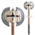 31" Foam Medieval Hero Axe w/ Plastics Inner Core For LARP Cosplay Anime Weapon