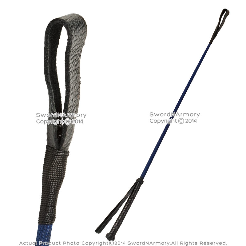 RIDING CROP WHIP27" Black Genuine Leather Functional Horse Costume Prop 