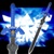 Blue Link Master Zelda Sword Twilight Princess Fantasy Dagger with Plaque