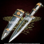 Roman Legion Soldier Short Sword Eagle Head Historical Dagger LARP Costume