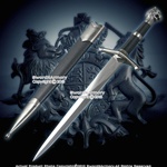 15.5" Medieval Historical Dagger Short Sword with Lion Head Handle and Scabbard