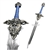 47' World of Warcraft Royal Guard Sword Alliance Lion Sigil Movie Prop Replica