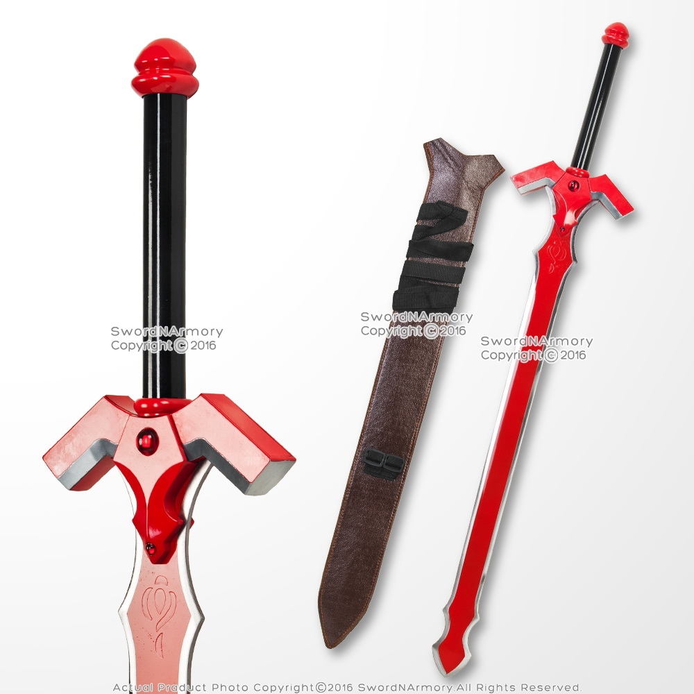 44 Long Black Demo Skull LARP Foam Sword Fantasy Latex Weapon Anime Cosplay