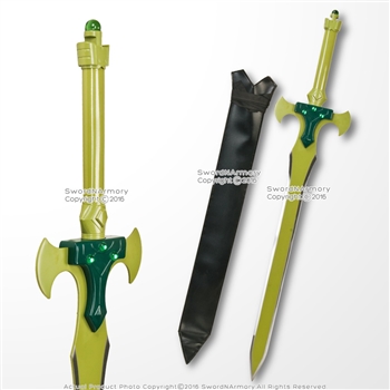 42" Green Fantasy SAO Anime Sword Excalibur Alfheim Kirito Cosplay Costume