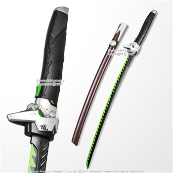 Genji Dragonblade Katana Original Skin Blizzard Fantasy Anime Sword Video Game