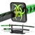 40" Fantasy Zombie Killer Samurai Katana Sword Neo Green Biohazard Black Blade