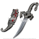 Red 9" Long Fighting Dragon Blade Fantasy Sword Gift Dagger Knife