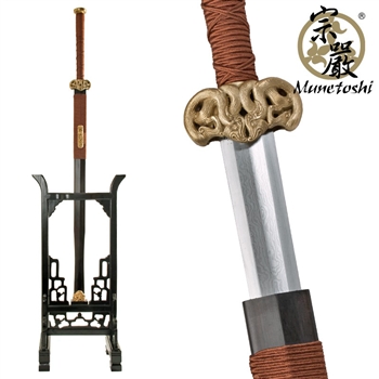 Forge Folded Handmade Eight Sided Han Wu Sword Chinese Jian Handcrafted Fittings