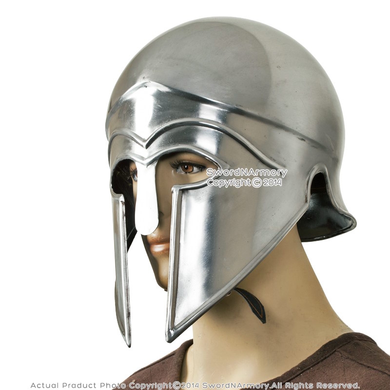 Corinthian Helmet Medieval Greek Armour Costume Wearable Knight Spartan Helmet 