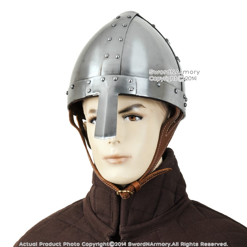 SCA Medieval LARP Reenactment Costume Armor Viking Nasal Helmet Norman