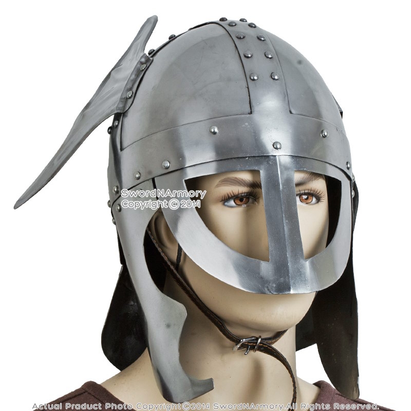 Details about   NORMAN NASAL COLLECTIBLE ARMOR VIKING HELMET WITH WOODEN STAND MEDIEVAL COSTUME 