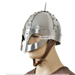 Gjermundbu Viking Helmet with Leather Liner LARP Medieval Renaissance Costume
