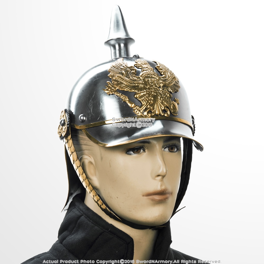 WW1 German Prussian Pickelhaube Helmet parts buckles Brass handmade helmet