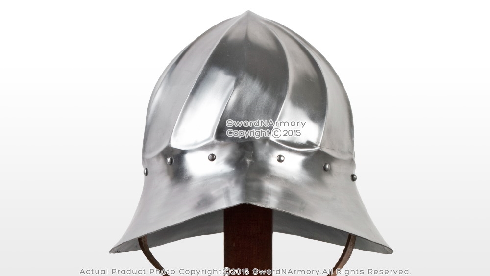 Brass Nautical Medieval Gears Brand Functional Medieval Flared Barbute Fighting Combat Helmet 16G Steel SCA LARP 